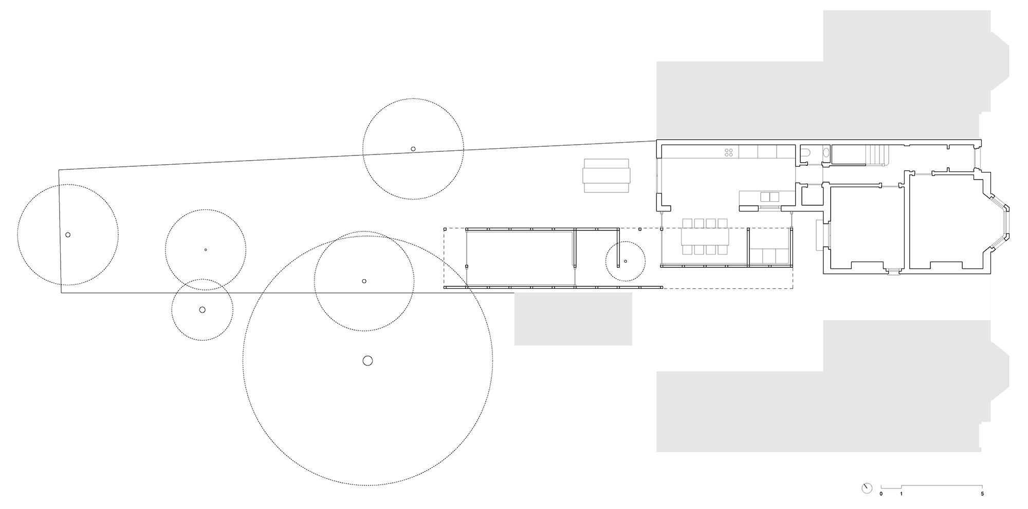 Erbar Mattes Architects Glisson Road Cambridge timber frame extension ground floor plan